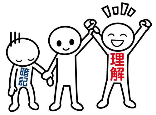 暗記よりも理解する勉強が大事